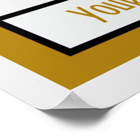 Retro golfspel deco sjabloon poster (Hoek)