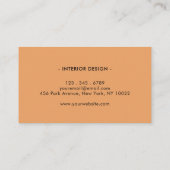 Retro golvend patroon visitekaartje (Achterkant)