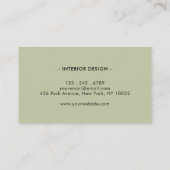 Retro golvend patroon visitekaartje (Achterkant)