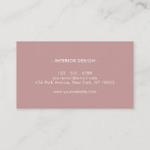 Retro golvend patroon visitekaartje (Achterkant)