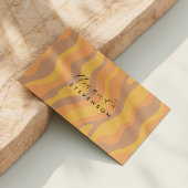 Retro golvend patroon visitekaartje