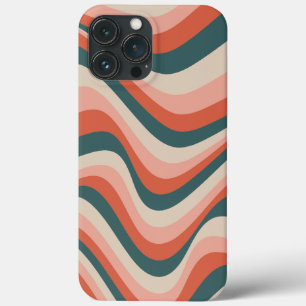 Retro golvende kleurrijke streep groovy patroon Case-Mate iPhone case