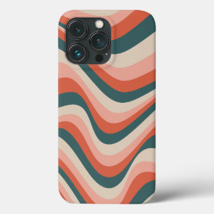 Retro golvende kleurrijke streep groovy patroon Case-Mate iPhone case