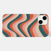 Retro golvende kleurrijke streep groovy patroon Case-Mate iPhone case (Achterkant (horizontaal))