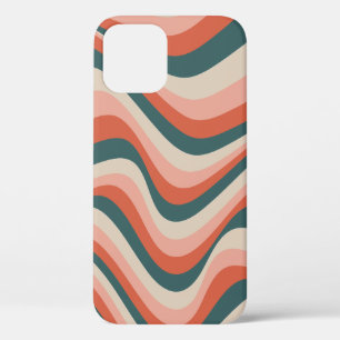 Retro golvende kleurrijke streep patroon Case-Mate iPhone case