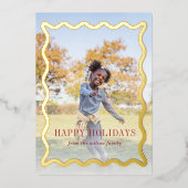 Retro golvende Lijst Feestdagen Volledige foto (Voorkant)