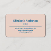 Retro golvende lussen Modern Abstract patroon met  Visitekaartje (Voorkant)