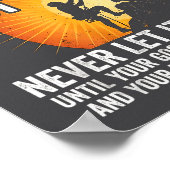 Retro Good Better Never Let It Rest Till Your Good Poster (Hoek)