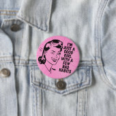 Retro Good Girl Knop Ronde Button 7,6 Cm (In situ)