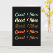 Retro Good Mood Gezegde Kaart (Gele Bloem)