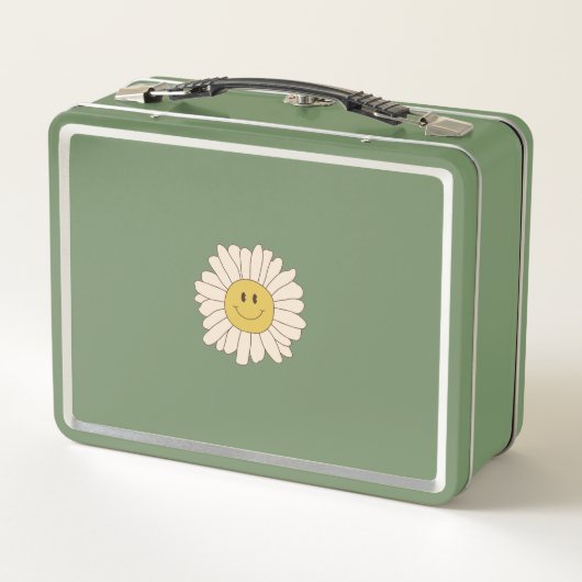Retro Good Vibes Metal Lunch Box (Achterkant)