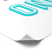 Retro Good Vibes Only Colorful Typografie Poster (Hoek)