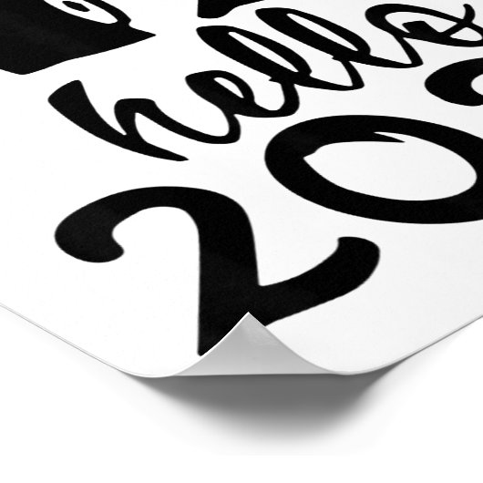 Retro Goodbye 2025 Hello 2026 Happy New Year Party Poster (Hoek)