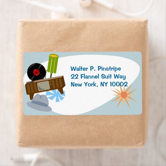 Retro Goods Fun Fifties Household Kitsch Etiket (Insitu)