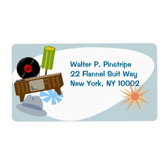 Retro Goods Fun Fifties Household Kitsch Etiket (Voorkant)