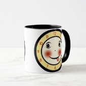 Retro Goofy Clock Face Mok (Voorkant rechts)