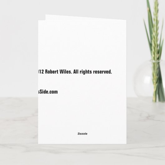 Retro Googie Merry Christmas Kaart (Achterkant)