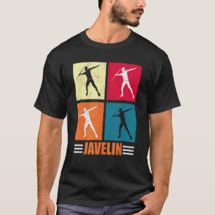 Retro gooien speerwerper gooien track en brand t-shirt