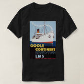 retro Goole naar het Continent T-shirt (Design voorkant)