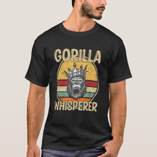 Retro Gorilla Whisperer T-shirt (Voorkant)