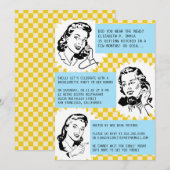 Retro Gossip Gals Bachelorette Party Kaart (Voorkant / Achterkant)