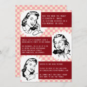 Retro Gossip Gals Bachelorette Party Kaart (Voorkant / Achterkant)