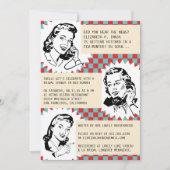 Retro Gossip Gals Bridal Shower Invitations Kaart (Voorkant)