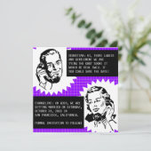 Retro Gossip-paar sparen de kaarten van de Datum (Staand voorkant)