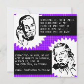 Retro Gossip-paar sparen de kaarten van de Datum (Voorkant)