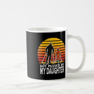 Retro Got Ped By My Daughter Funny Skiing Design  Koffiemok