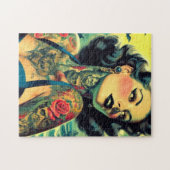 Retro Goth Pin-up Legpuzzel (Horizontaal)