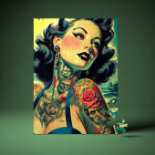 Retro Goth Pinup Legpuzzel