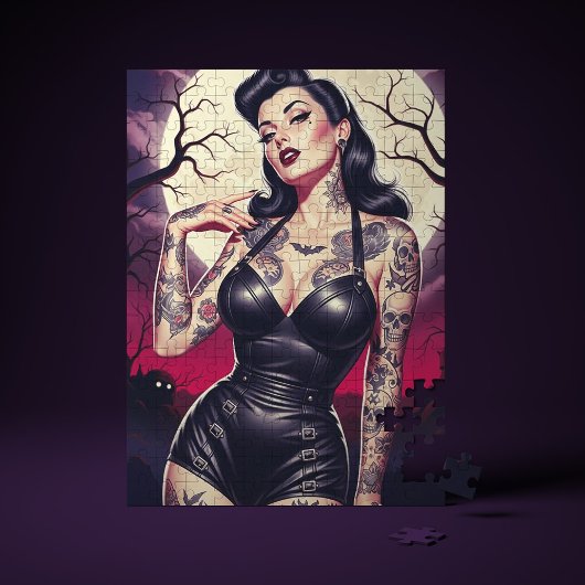 Retro Gothic Girl Legpuzzel