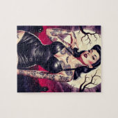 Retro Gothic Girl Legpuzzel (Horizontaal)