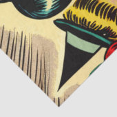 Retro Gothic Halloween Meisjes Strips Tissuepapier (Detail)