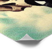 Retro Gothic Meisje Poster (Hoek)