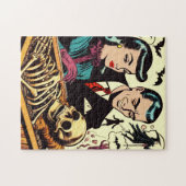 Retro Gothic paar strips Legpuzzel (Horizontaal)