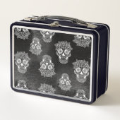 Retro Gothic Style Sugar Skull Black (Voorkant)