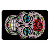 Retro Gothic Sugar Skull Magneet (Horizontaal)