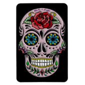 Retro Gothic Sugar Skull Magneet (Verticaal)