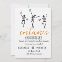 Retro Gotische Schedeldans Halloween Feest