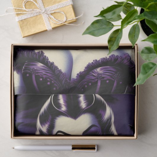 Retro Gotische Vrouw Tissuepapier (Geschenk)