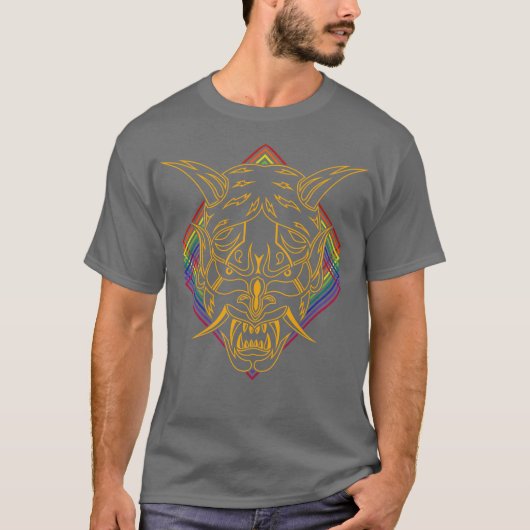 Retro Goud Shinigami T-shirt (Voorkant)