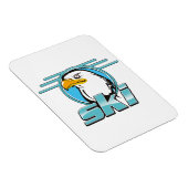 Retro Gouden Adelaar Ski logo Magneet (Rechterzijde)
