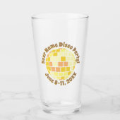 Retro Gouden Disco Bal PERSOONLIJK Glas (Voorkant)
