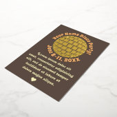 Retro Gouden Disco Bal PERSOONLIJK Goud Folie Uitnodiging (Gedraaid)