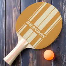Retro Gouden Horizon Board Strepen met Naam