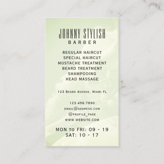 Retro  gouden logo visitekaartje (Achterkant)