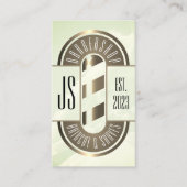 Retro  gouden logo visitekaartje (Voorkant)