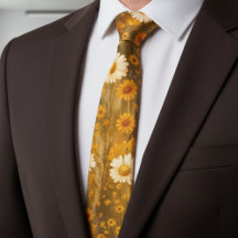 Retro Gouden Madeliefjes Wilde Bloemen - Rustige H